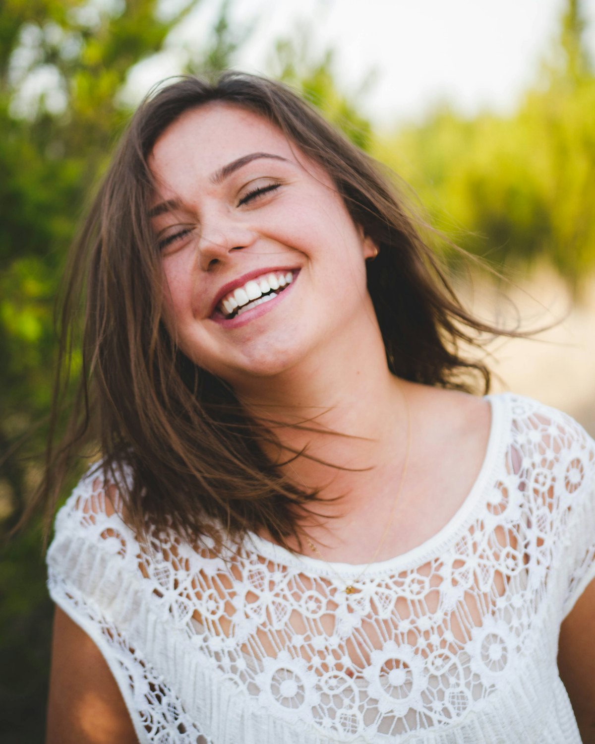 Smiling patient